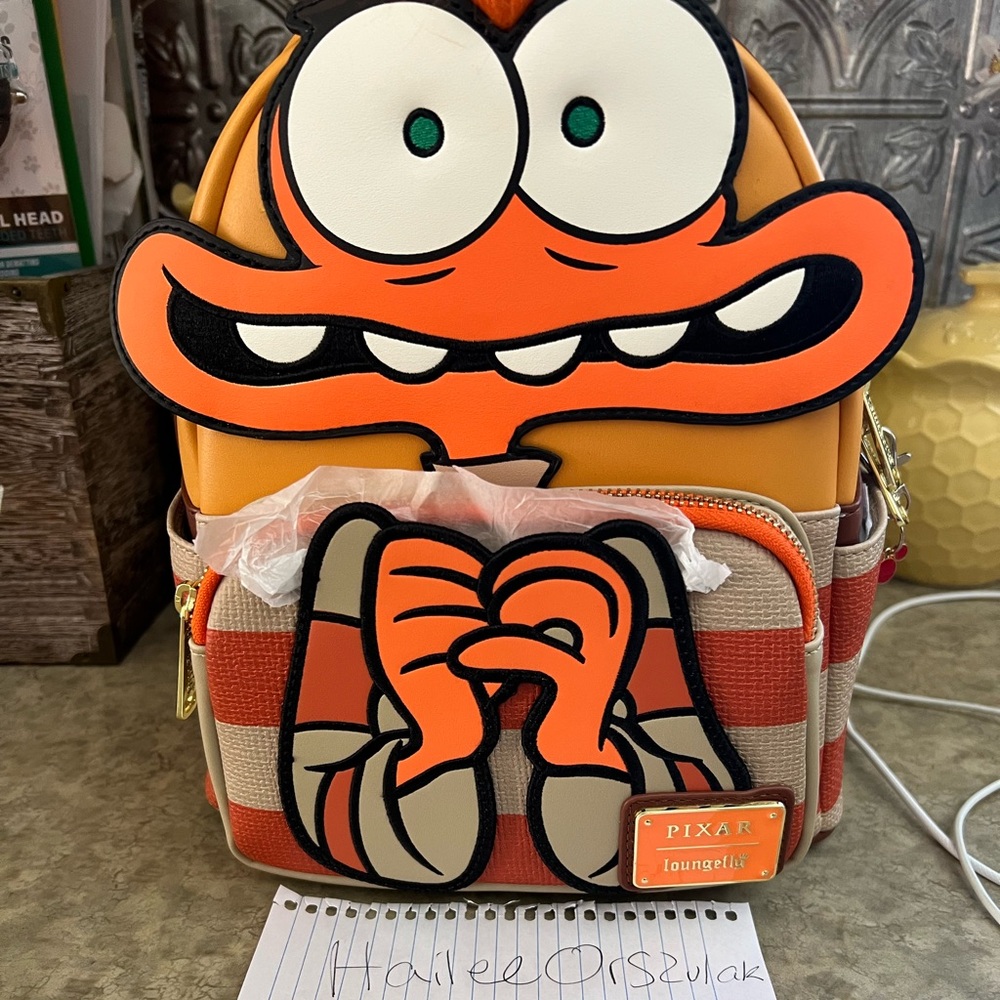 BNWT With Dust Bag Loungefly Anxiety Inside Out Backpack